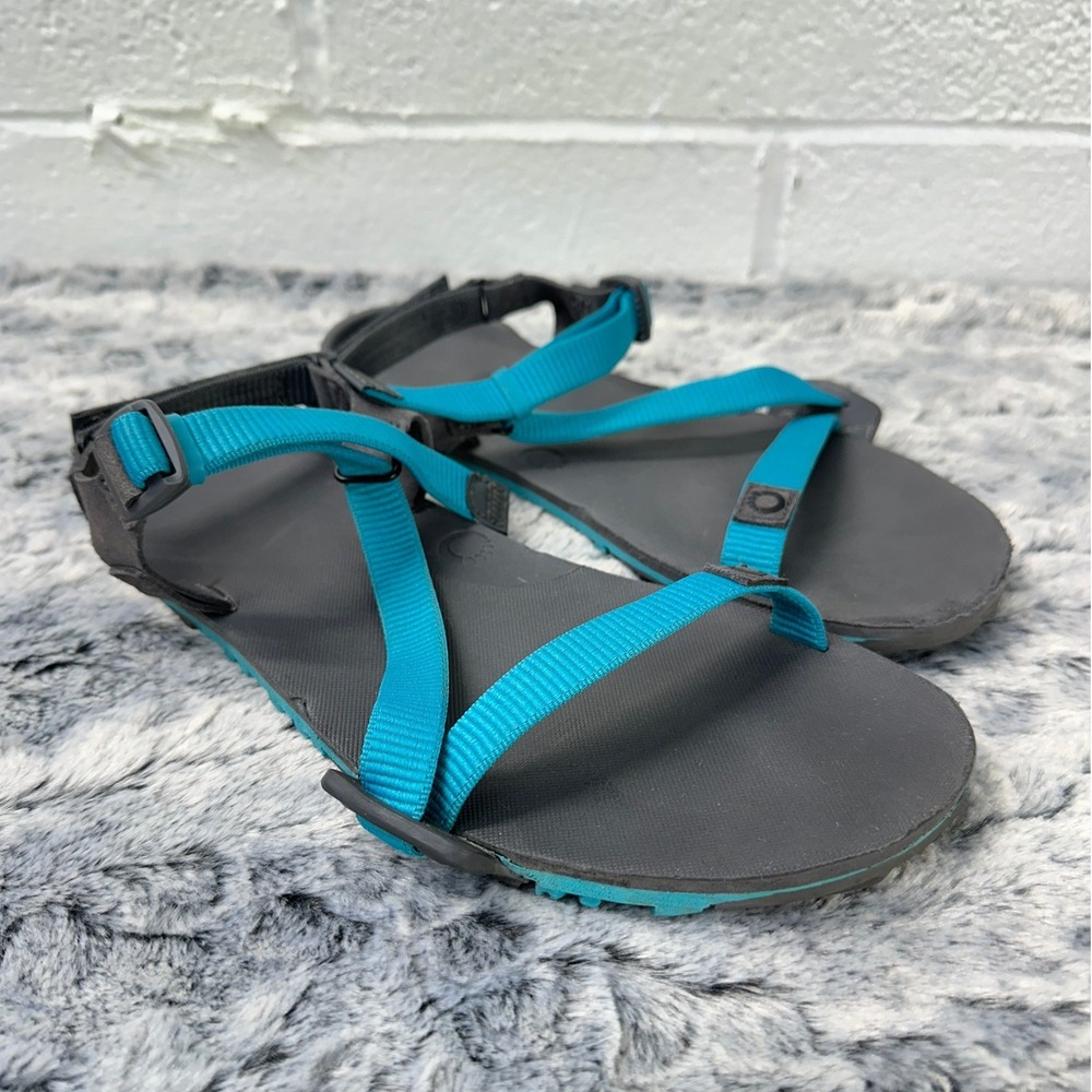 Xero Shoes Z-Trail EV Charcoal Turquoise Sandals / Women's 9